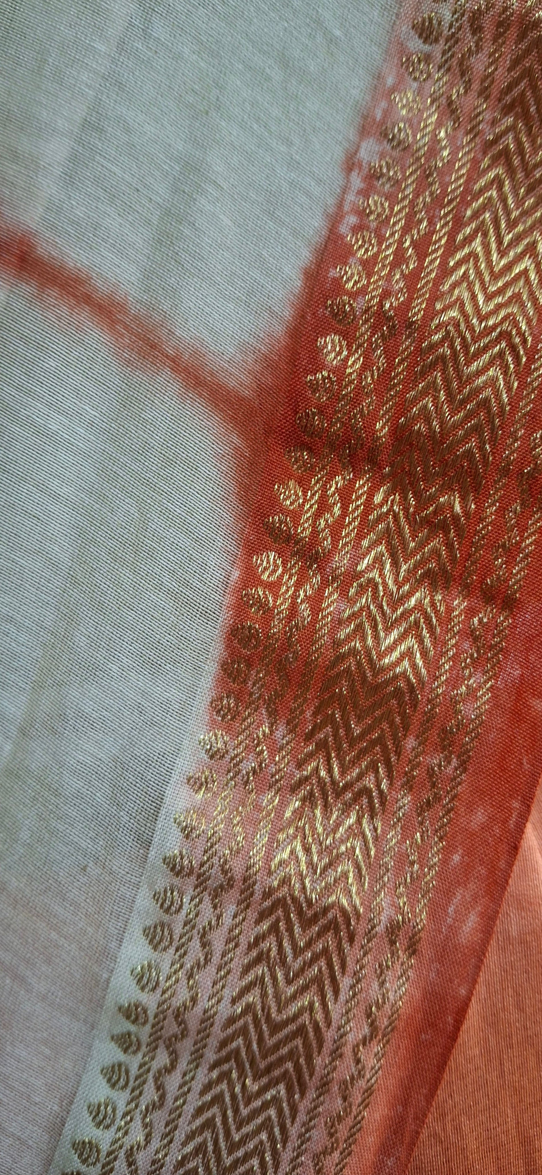 Ombre Shibori Maheshwari Silk Saree