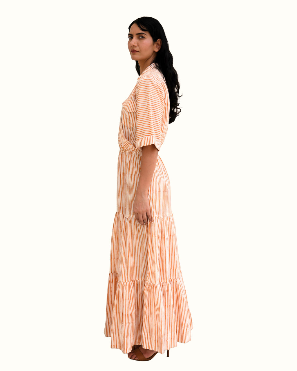 Kinnowi A-Line Tier Dress