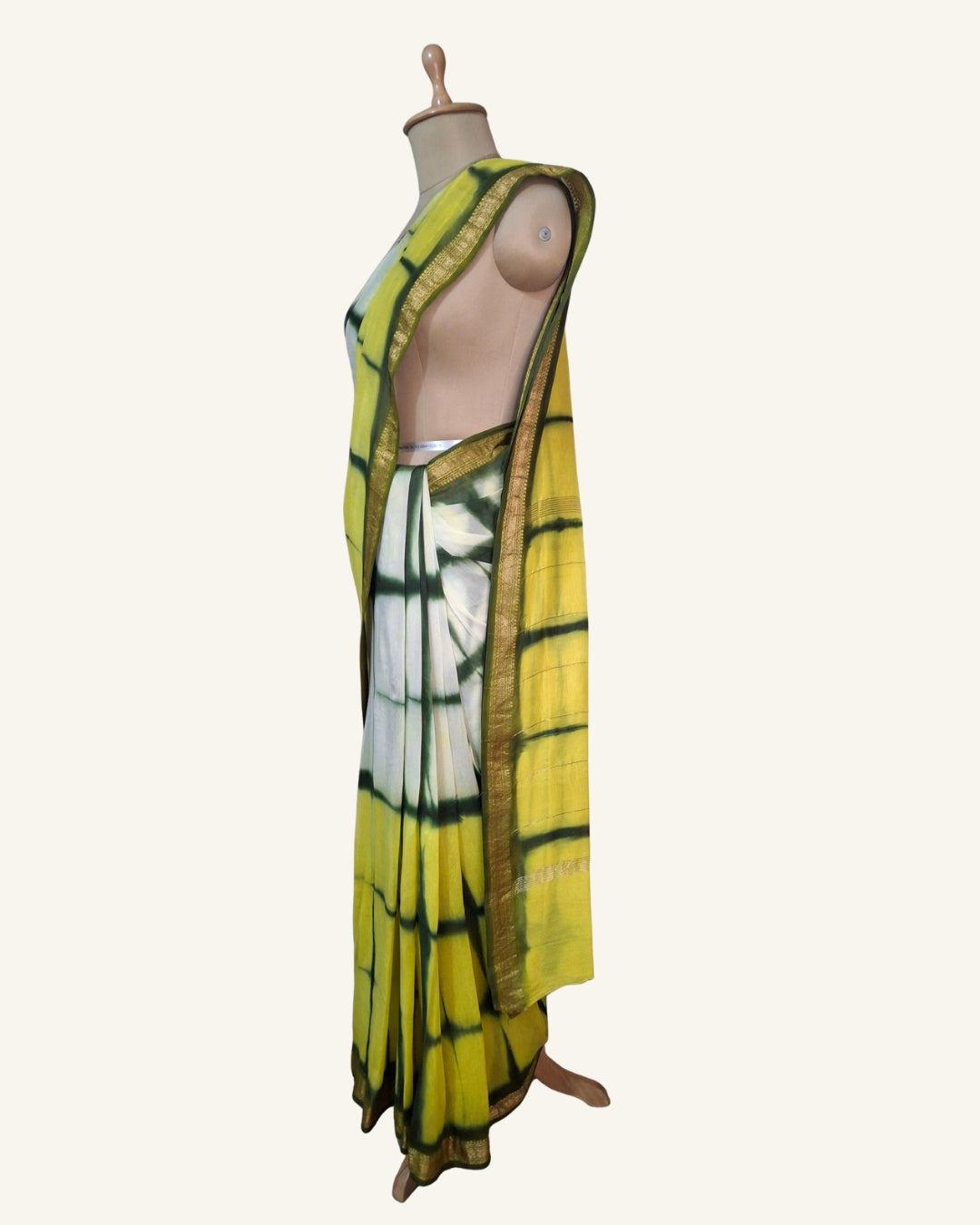 Ombre Shibori Maheshwari Silk Saree