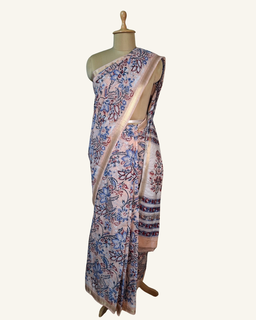 Gulbagh Sanganeri Maheshwari Saree