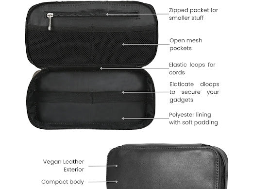 The Vegan Leather Tech Organiser