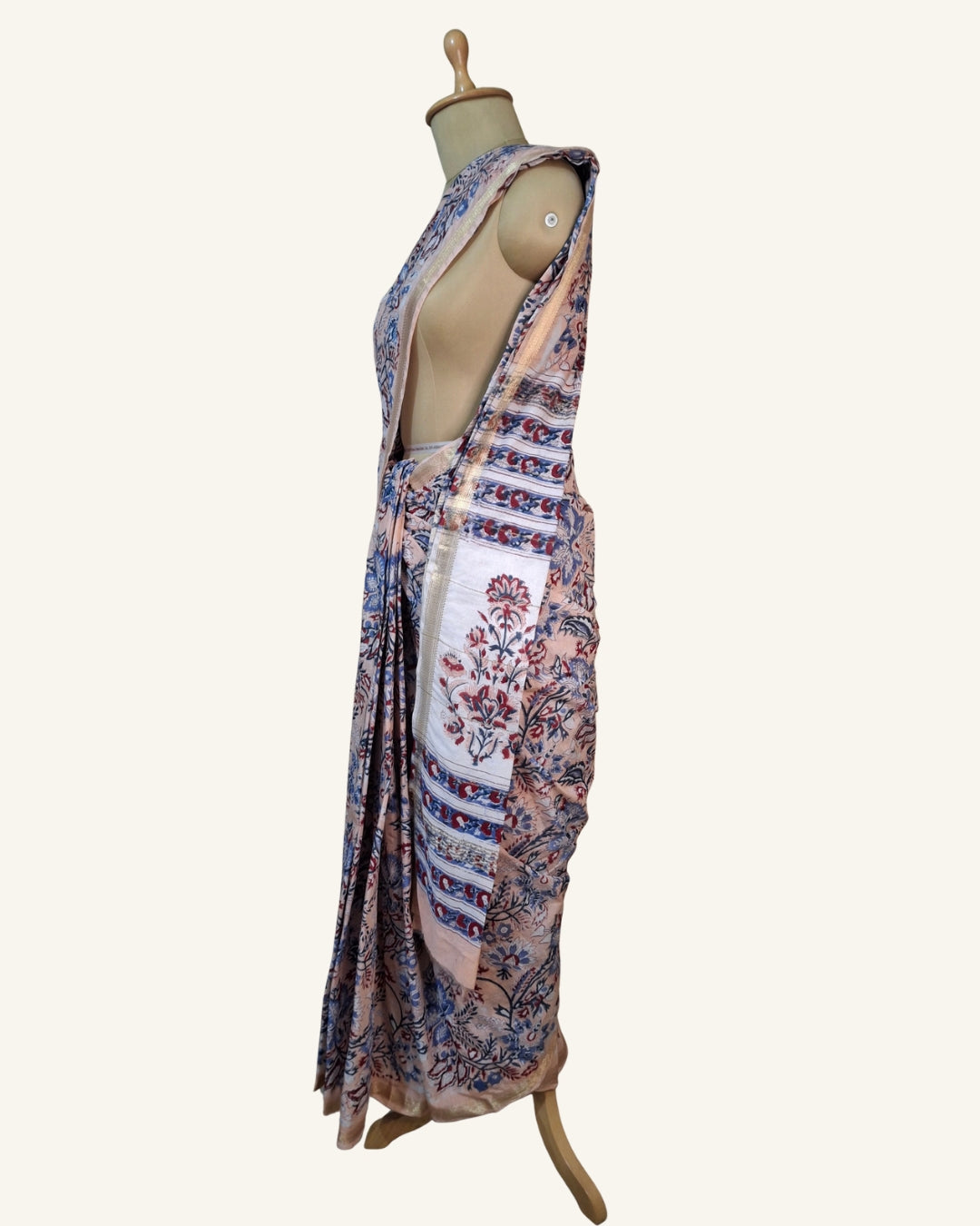 Gulbagh Sanganeri Maheshwari Saree