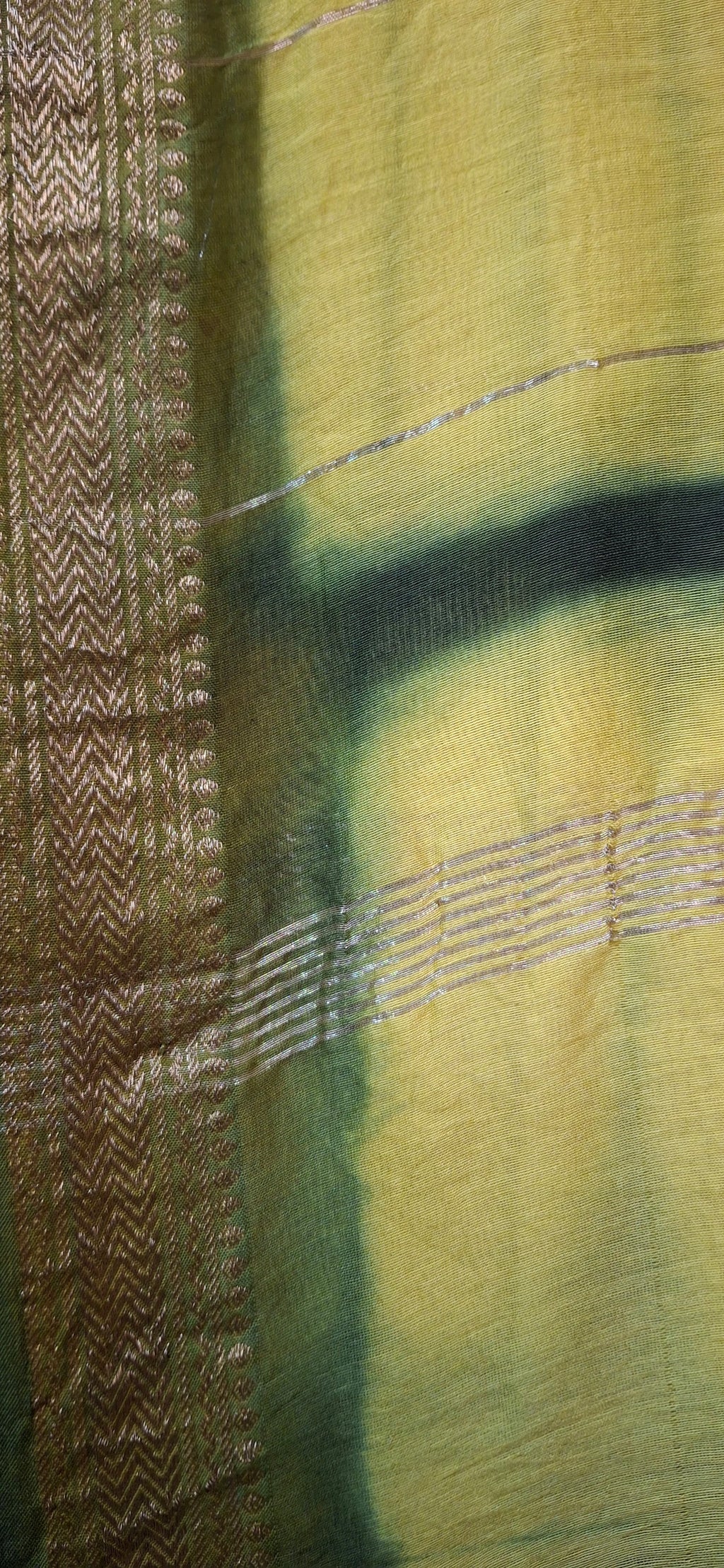 Ombre Shibori Maheshwari Silk Saree