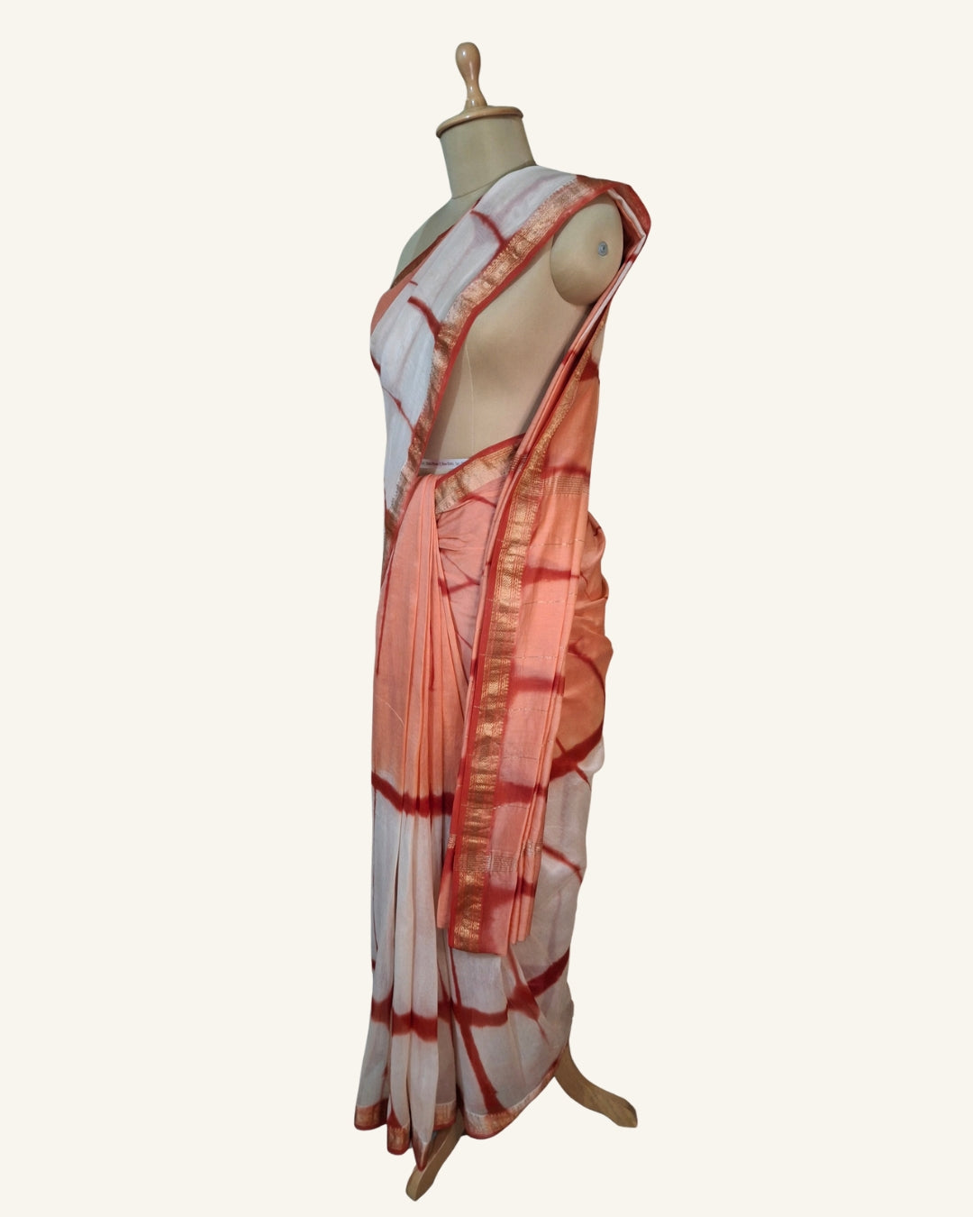 Ombre Shibori Maheshwari Silk Saree