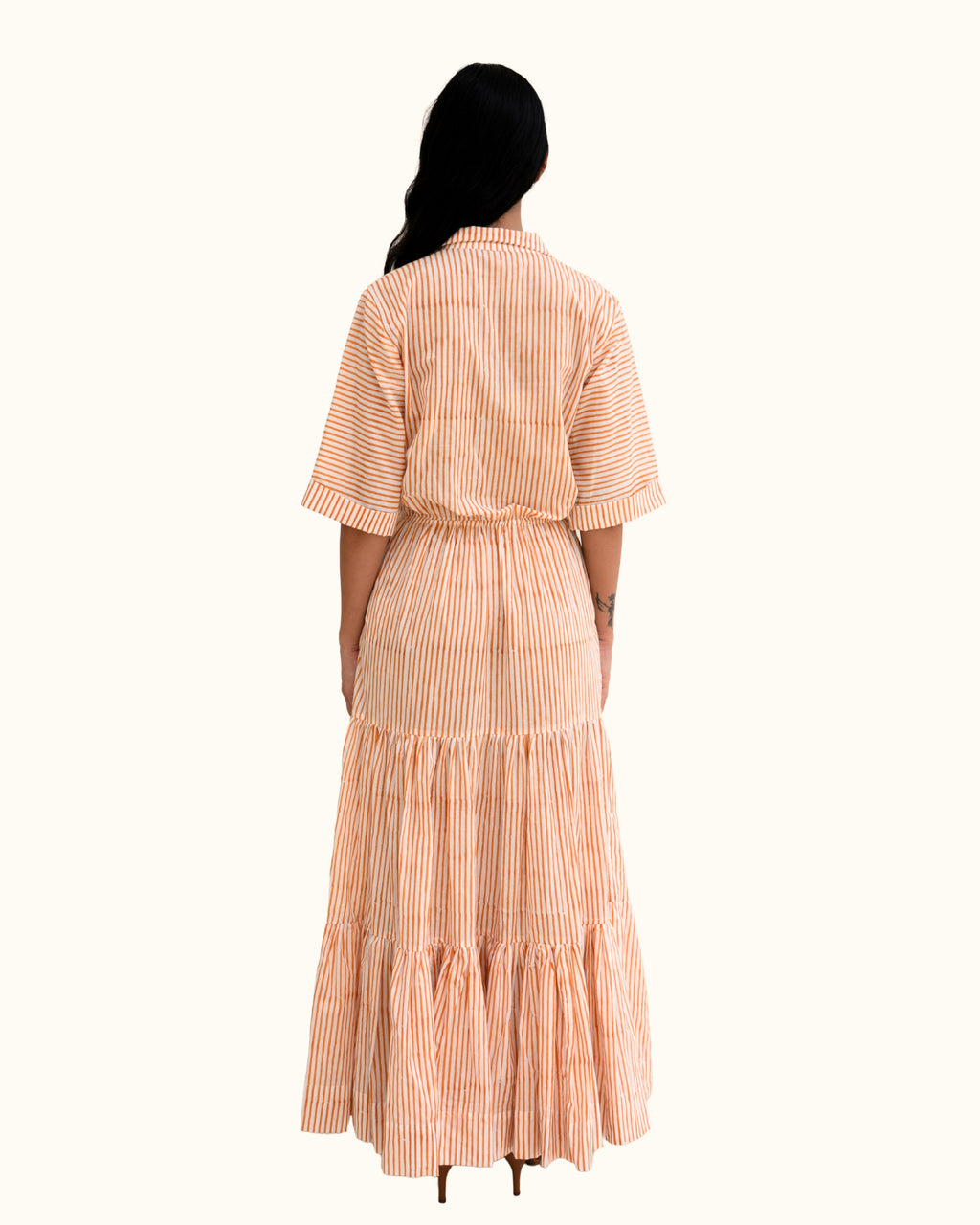 Kinnowi A-Line Tier Dress