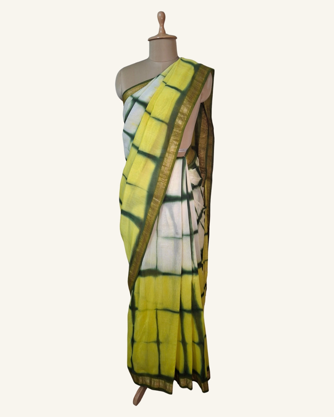 Ombre Shibori Maheshwari Silk Saree