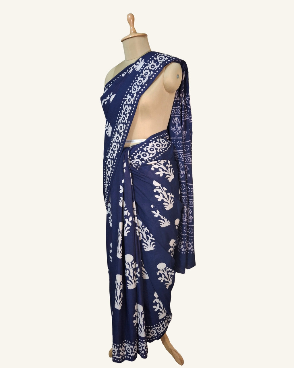 Gendha Chowk Dabu Printed Saree